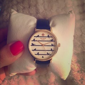 Kate spade watch with navy leather strap