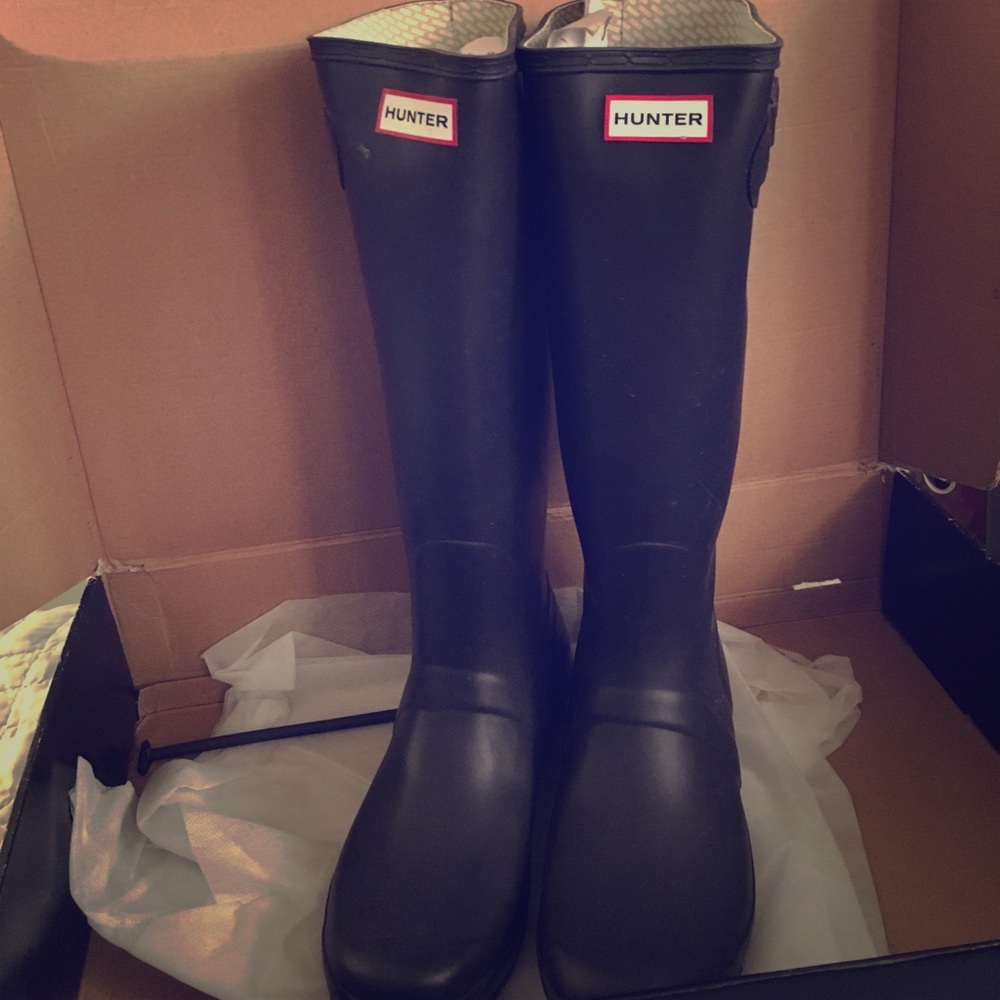 Eggplant Hunter wellies