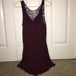 Maroon romper