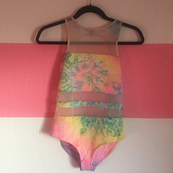 UNIF Blotter Suit Tye Dye Bodysuit One Piece - Picture 2 of 7