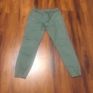 Olive joggers
