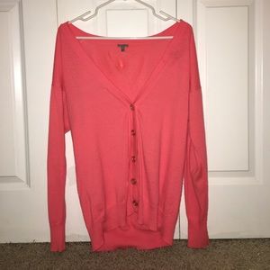 Over sized orange cardigan