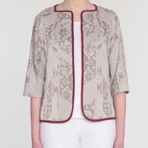 Misook classic fit 3/4 quarter sleeve jacket