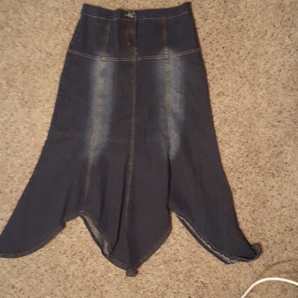 Fetish denim skirt