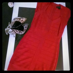 Red French  Connection  Bandage dress