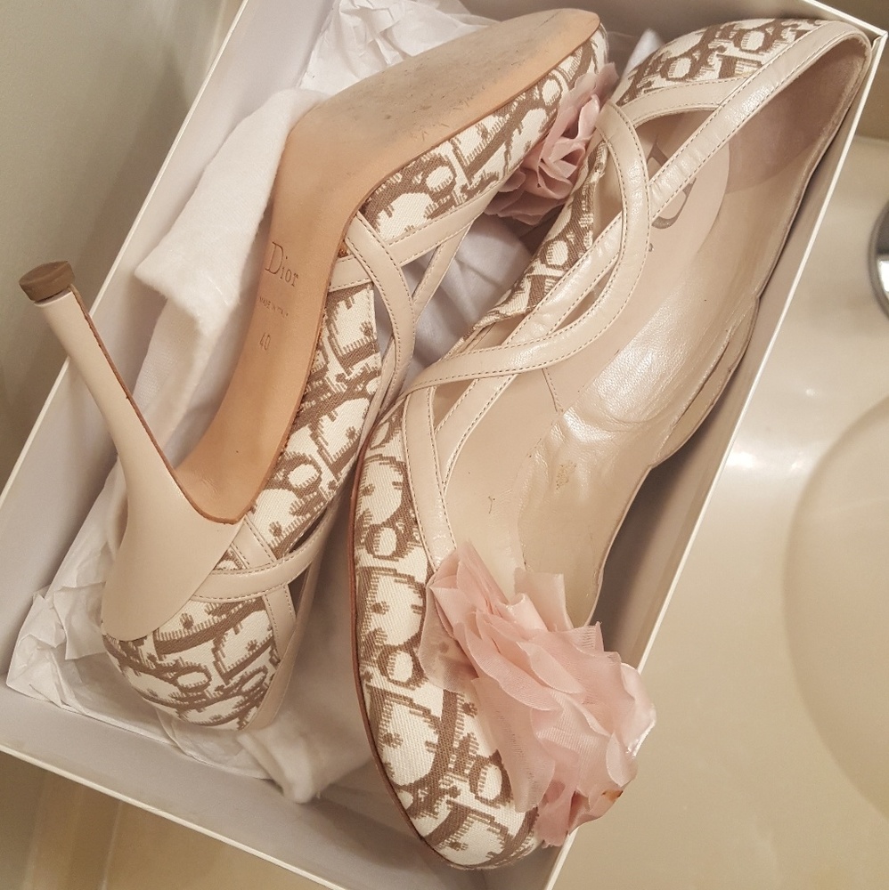 Authentic Beige Dior Heels