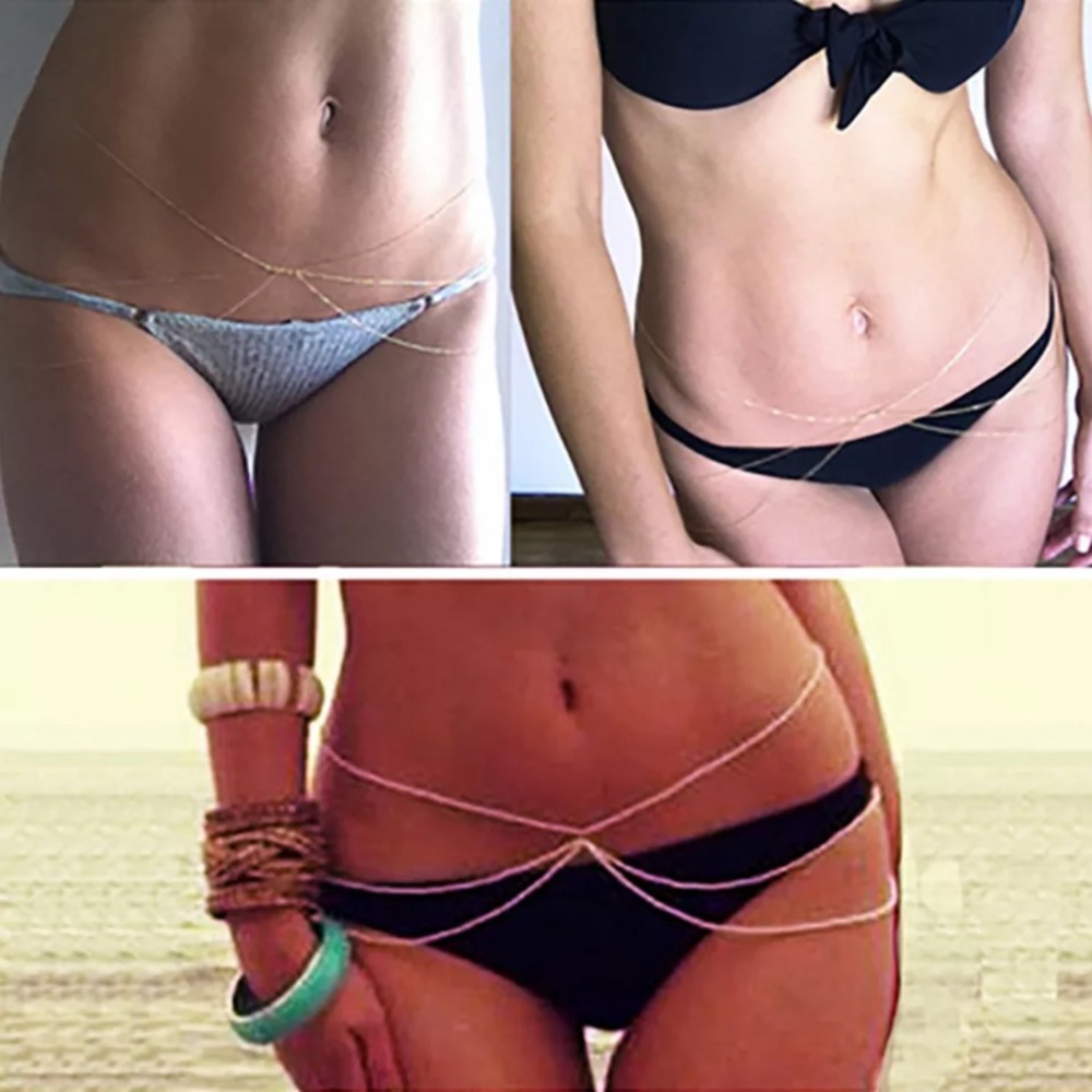 Gold Chain Swim Boho Waist Belly Dancer Jewelry