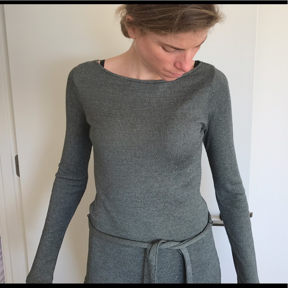 Michael Stars drapey long-sleeve top