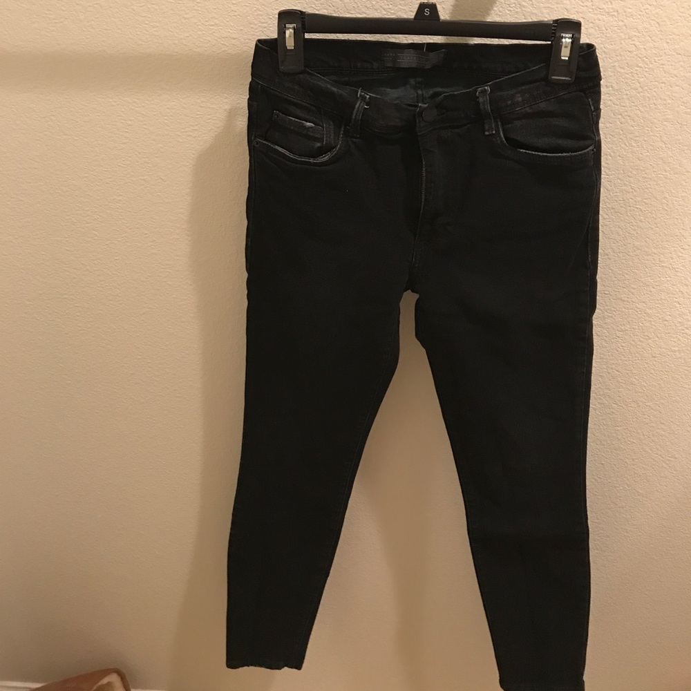 Zara Trafaluc black denim skinny