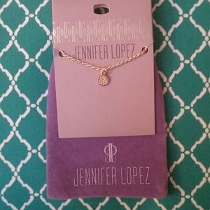 JLo Circle Necklace NWT gold tone