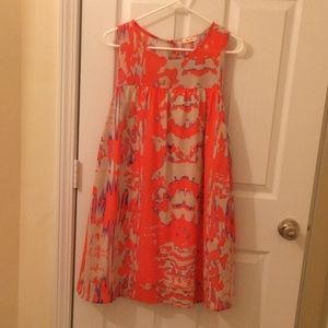 "Clemson Dress" • Orange & Purple Sleeveless Dress