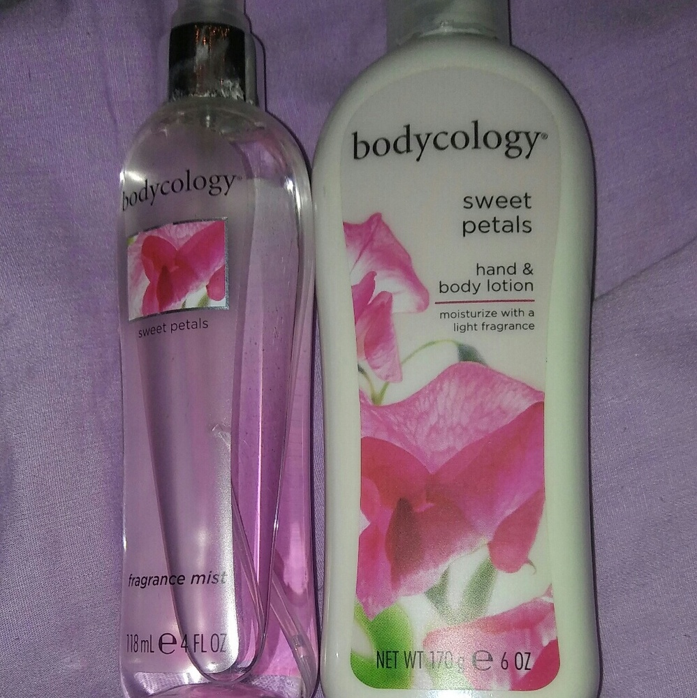 Bodycology sweet petals lotion and body spray