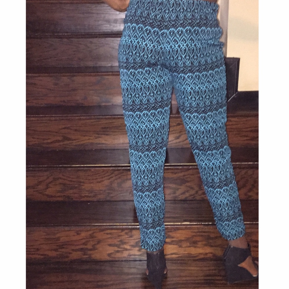 Blue/black pattern pants! - Picture 2 of 4