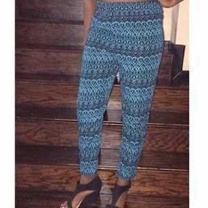 Blue/black pattern pants!