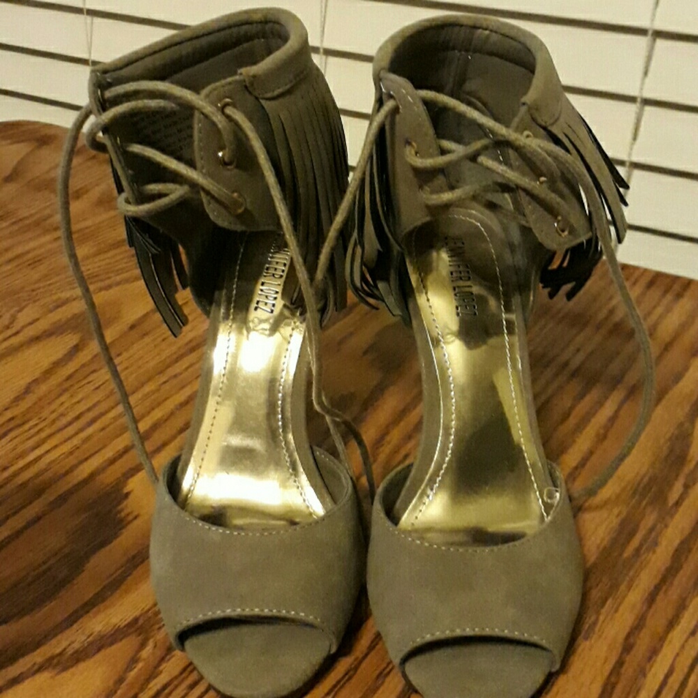 Jennifer Lopez Fringe High Heels