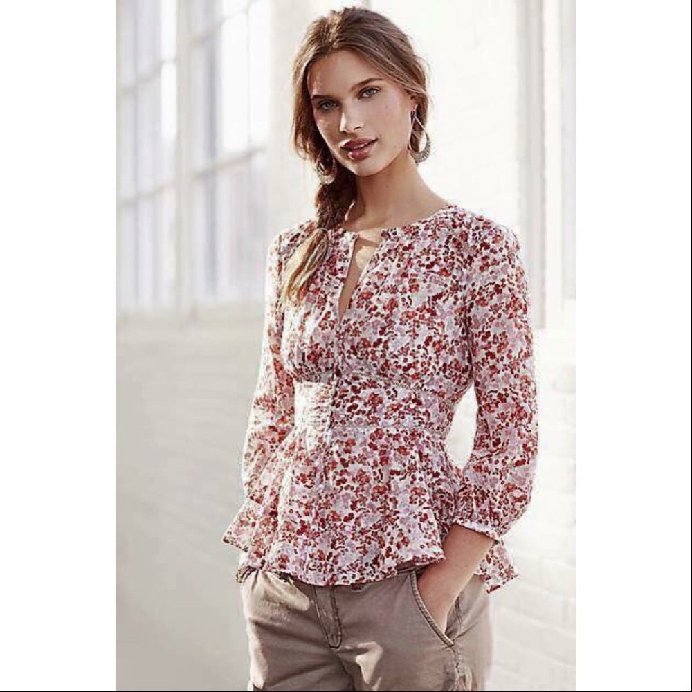 Anthropologie Moulinette Soeurs Amelie Top.