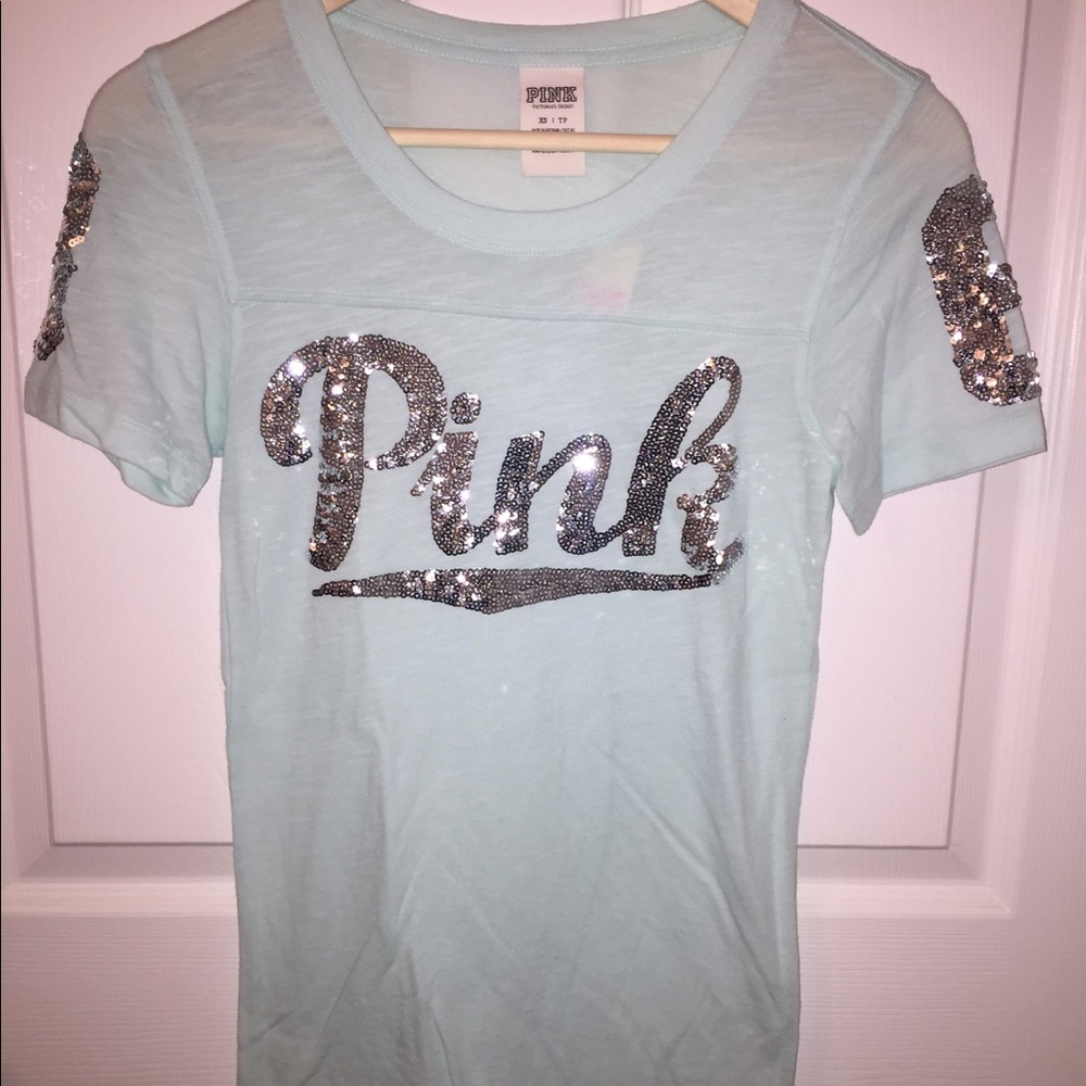 VS PINK Sequin Jersey T