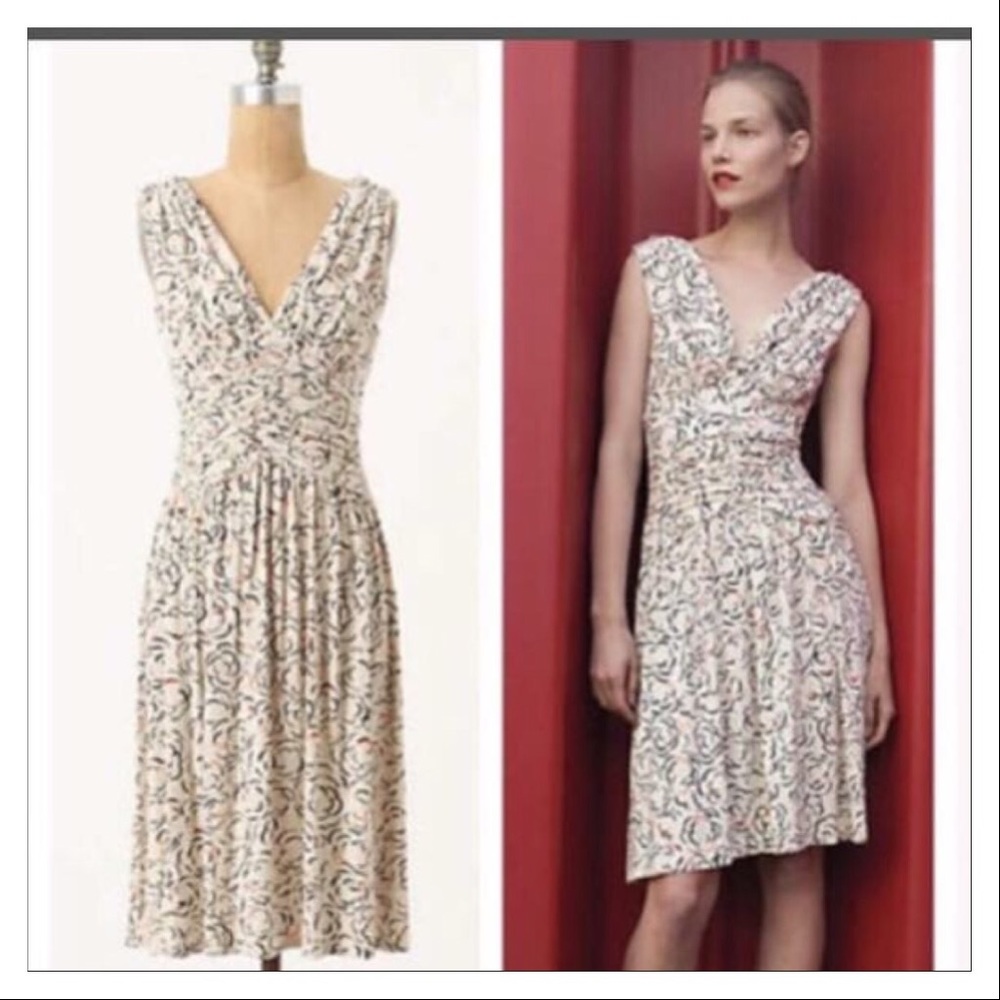 Anthropologie Cloud Rose Dress by Deletta.