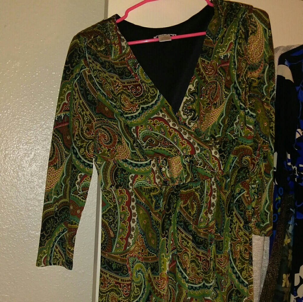Green Paisley dress