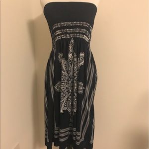 Satiny Ruched Top Strapless Thai Beach Dress