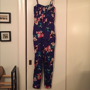 Floral silk Jumpsuit