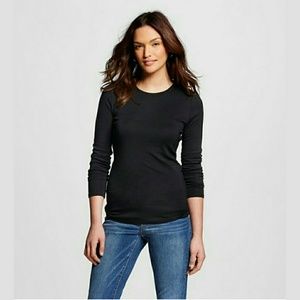 Black Long Sleeve Crew Neck Medium Champion