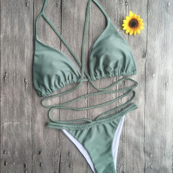 'Alessandra' Strappy Braid Bikini - Picture 4 of 4