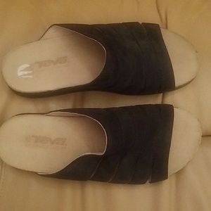 Teva Black Suede Sandals