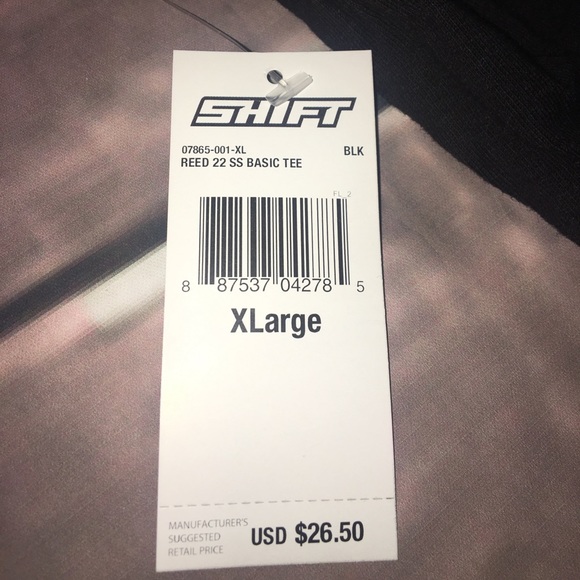 🆕Shift Men's Reed 22 SS Basic Black Tee - Picture 7 of 7