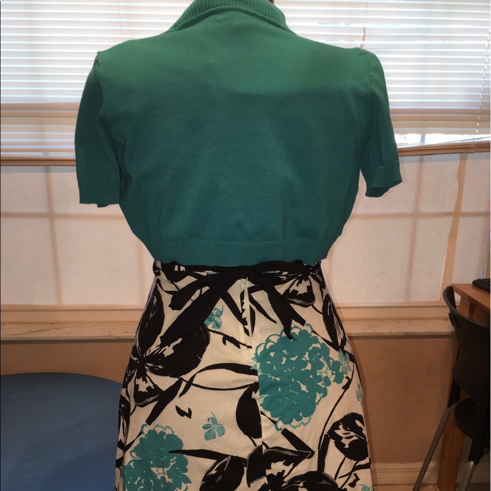 Tropical print knee length dress - Picture 4 of 4