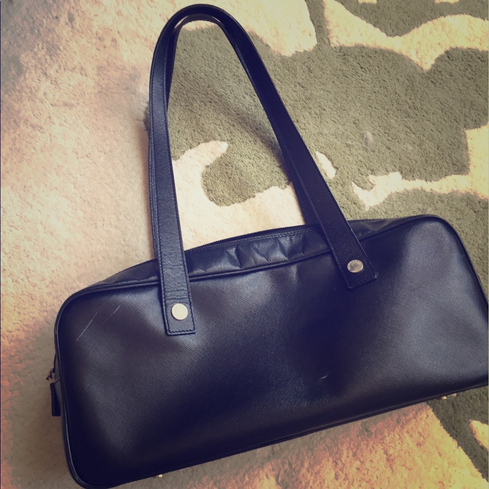 Vintage Burberry black handbag