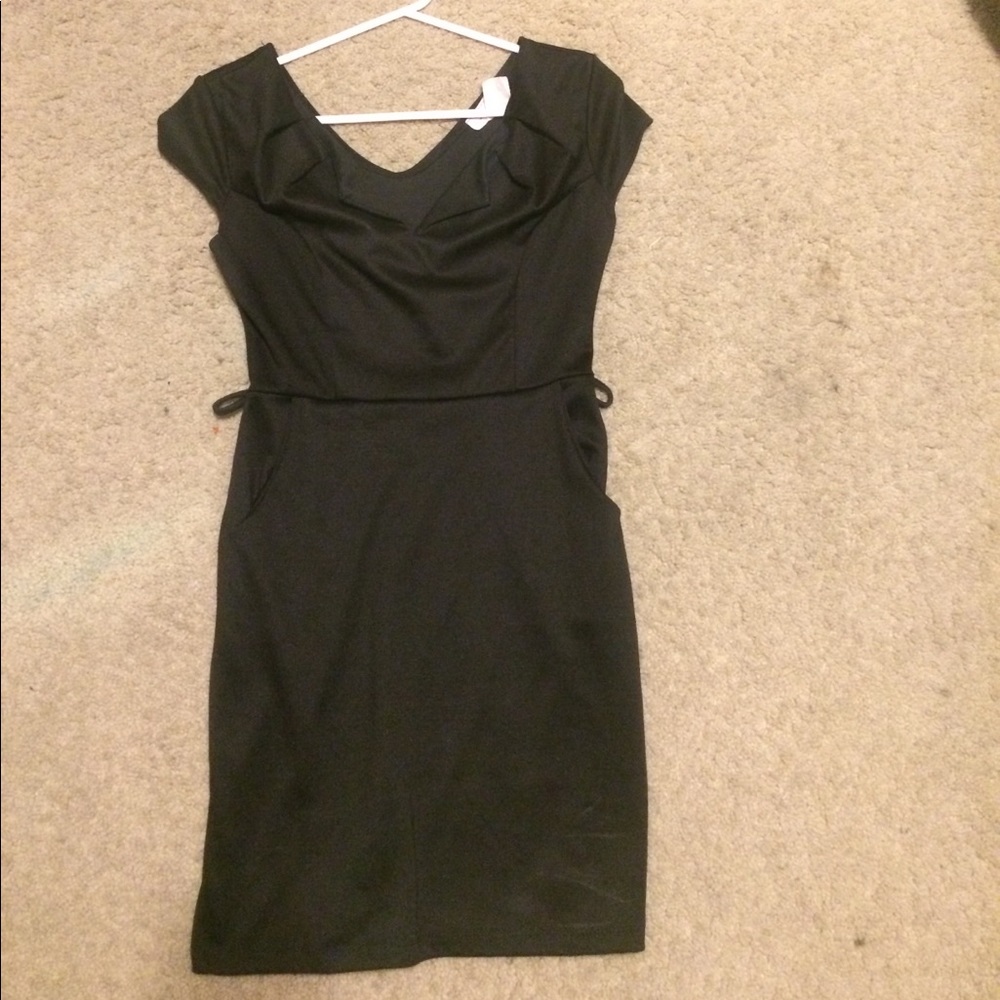 Black interview dress