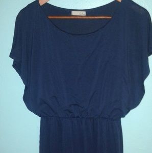Lush brand Navy Blue blouson casual dress