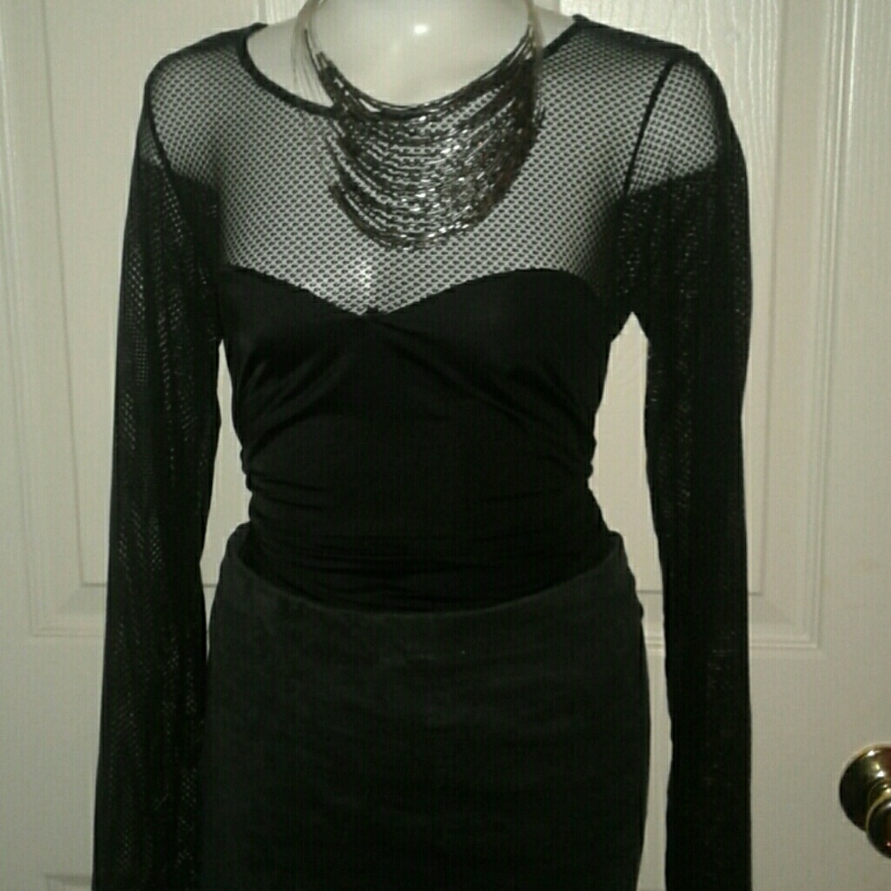 Black Fishnet Leotard ♤