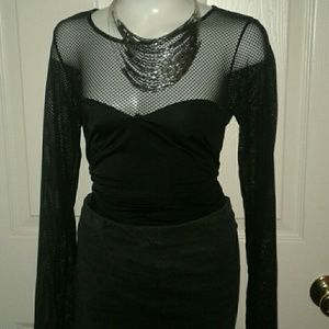 Black Fishnet Leotard ♤