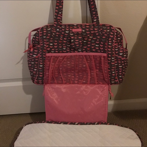 BNWOT Vera Bradley Shoulder Diaper Bag pink