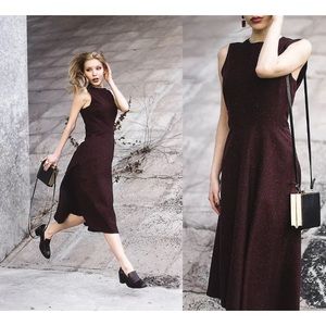 NWT Zara Burgandy Dress size Large