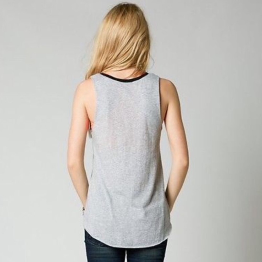 🆕Fox Racing Women's Top Flipped Tank Heather - Picture 3 of 5