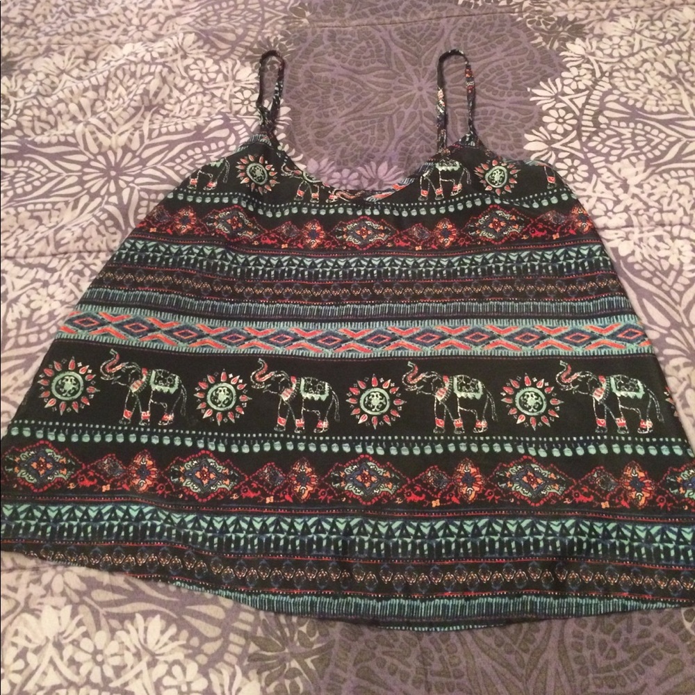 Tribal printed top