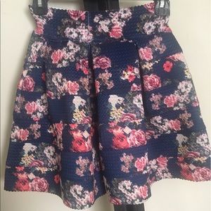 Beautiful flower printed skirt