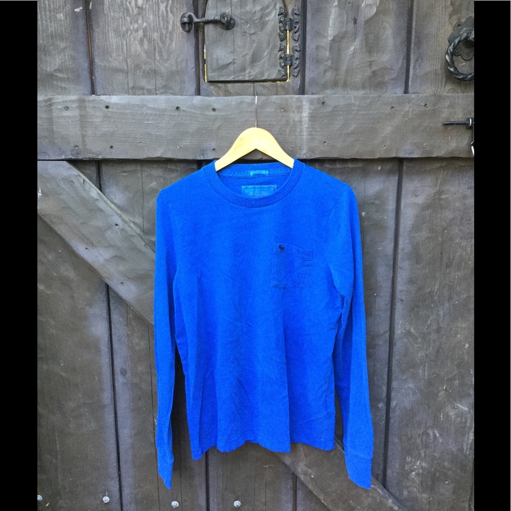ABERCROMBIE AND FITCH LARGE MENS ROYAL BLUE SHIRT