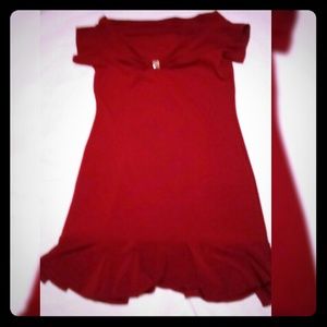 Sexy little red super-mini dress raves dancers