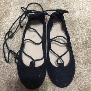 Zara kid lace up flat