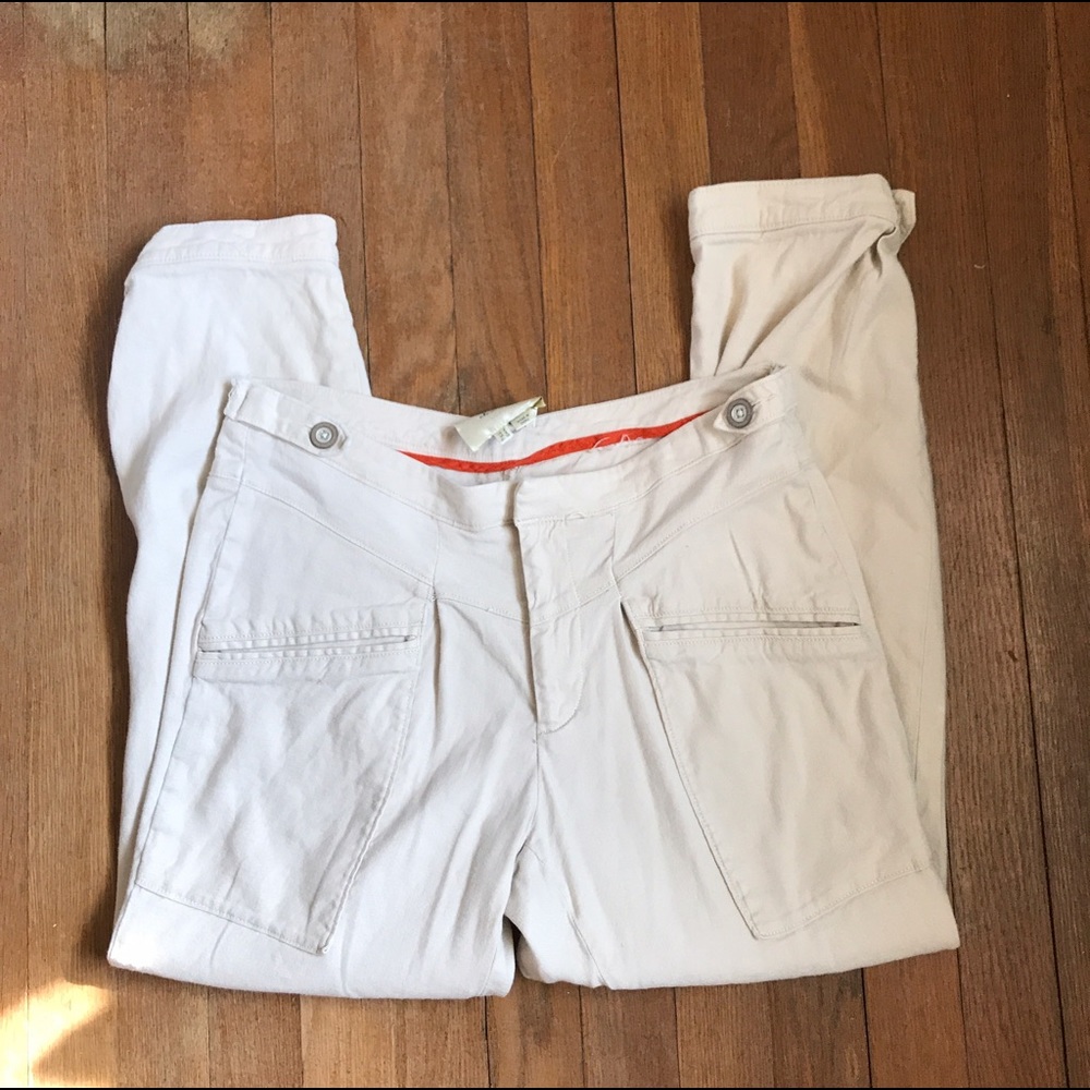 ANTHRO Elevenses Linen Blend Joggers