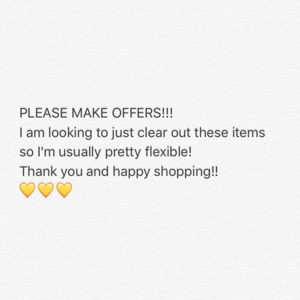 Bundles and offers accepted!