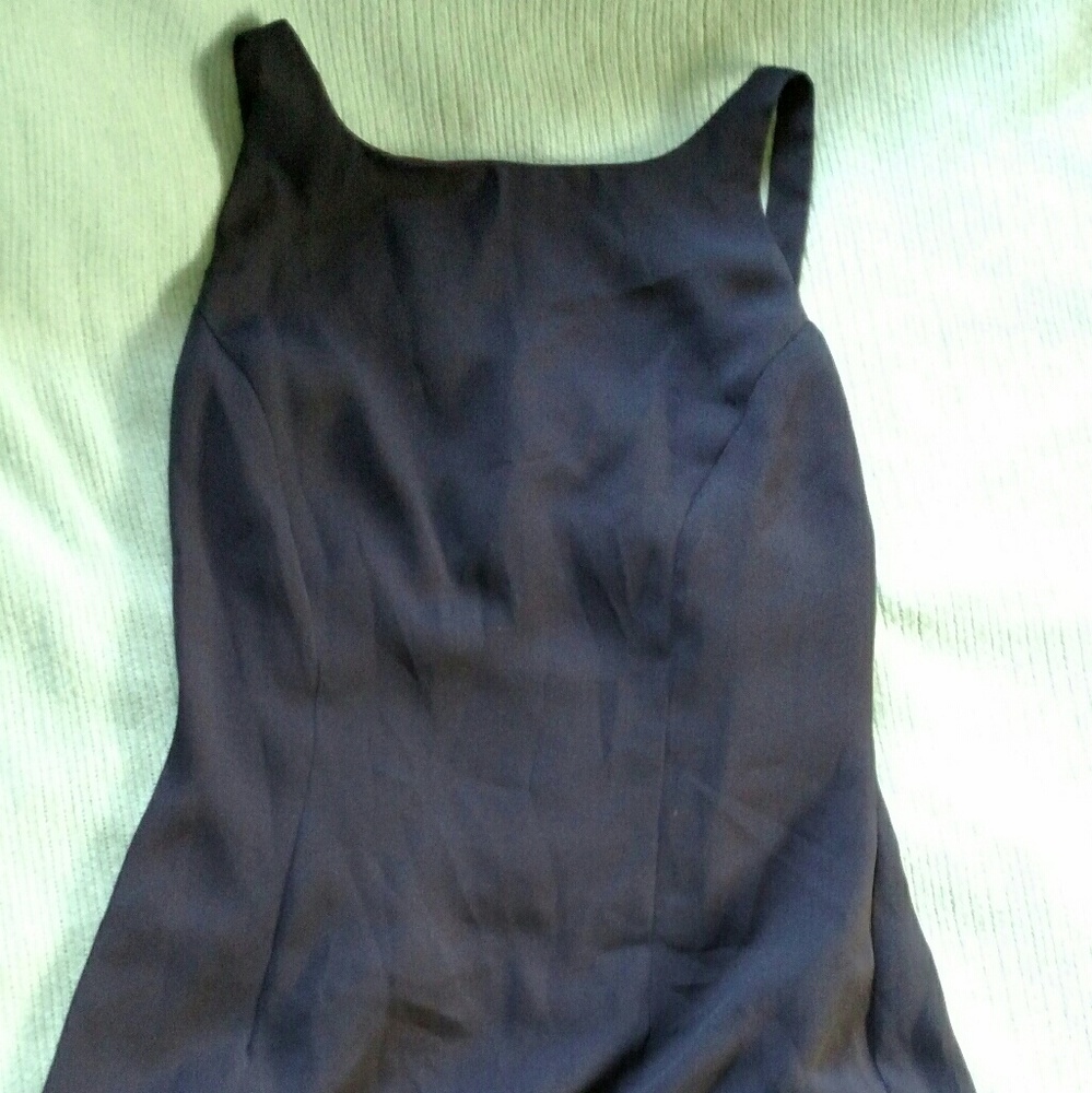 Navy Formal Floor-length Gown