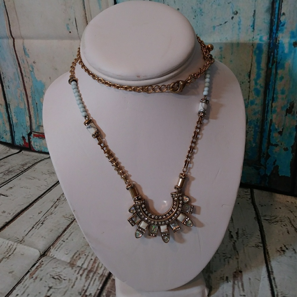 Natural stone necklace