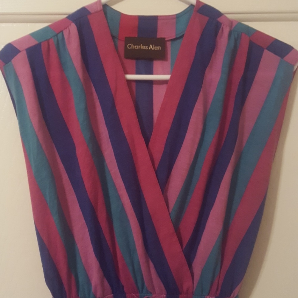 Vintage Super Soft Striped Dress - Picture 2 of 3