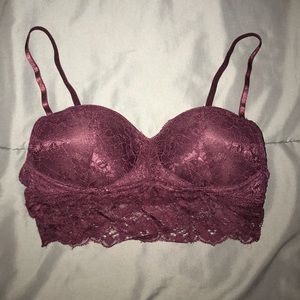 Deep Purple Bralette with Cups