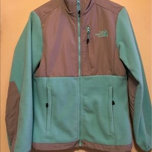 Grey and Blue Northface Jacket